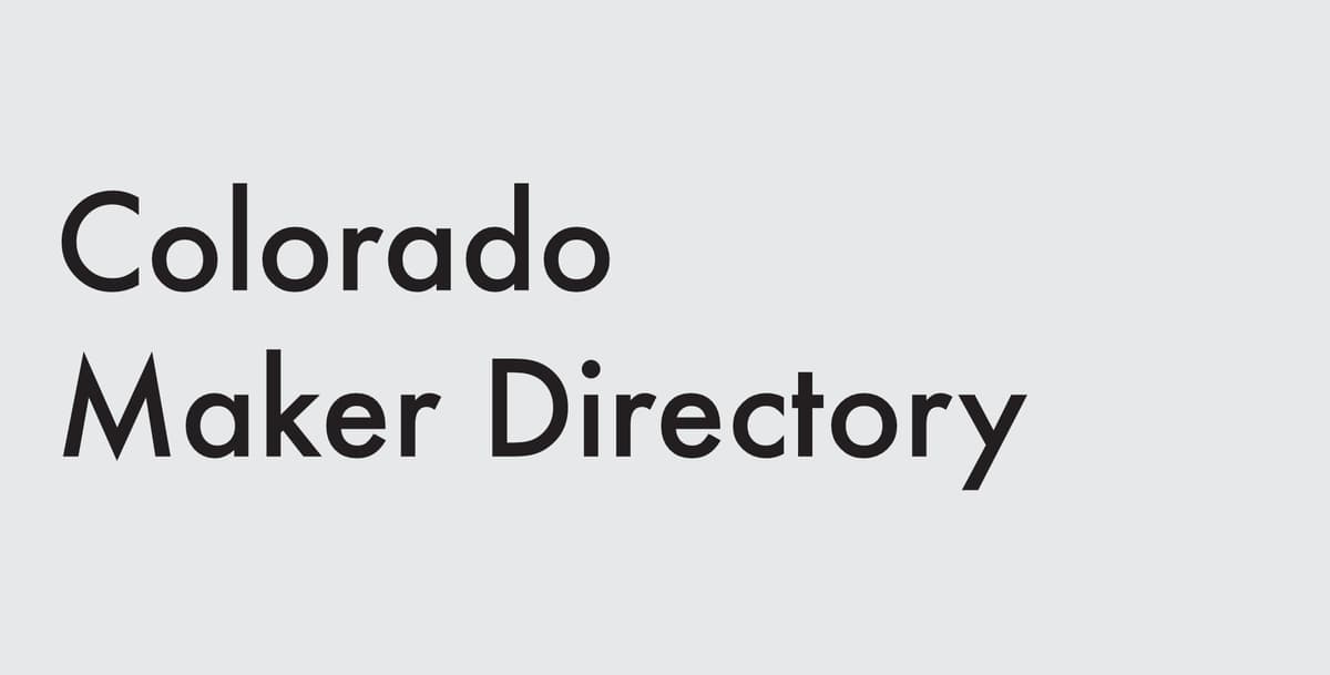 Colorado Maker Directory